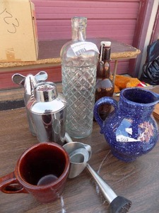 lot 126 image: Shakers ,pitchers, bottles