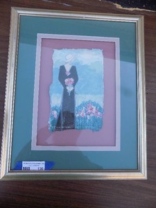 lot 130 image: ART Lady with floral