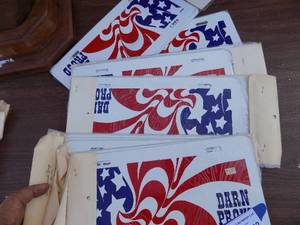 lot 42 image:  Darn Proud license plate NIB  qty 20