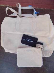 lot 198 image: Givenchy bag, pouch and luggage tag