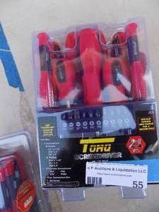 lot 55 image: Toro 21 piece screwdriver and bit set NIB