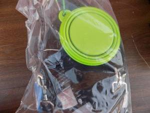 lot 240 image: DOG PACK- FANNY PAK, LEASH,  COLLAPSIBLE DIG BOWL, - NEW