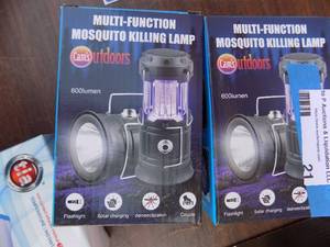 lot 21 image: Cams Outdoor  Multi function Mosquito killing lamp 600 lumen qty.  NIB