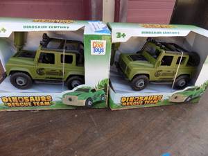 lot 271 image: Dinosaur rescue team jeeps  x2 NIP