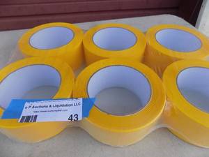 lot 43 image: Yellow Duct Tape x6 rolls