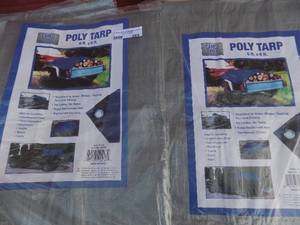 lot 269 image: POLY TARPS 6x8 feet   QTY 2 NIB