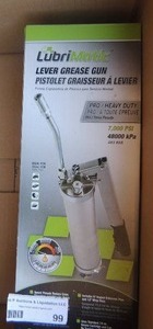 lot 99 image: Lubrimatic lever grease gun NIB