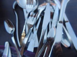 lot 68 image: CUTLERY  - FORKS, SPOONS