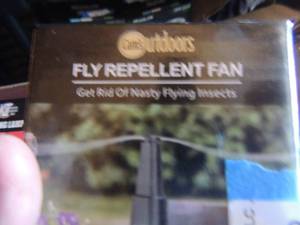 lot 232 image: CAM OUTDOORS FLY REPELLENT FAN NIP