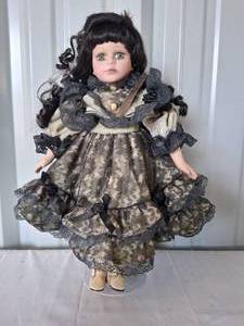 lot 21 image: Vanessa Ricardi Porcelain Doll from the Vanessa Doll Collection