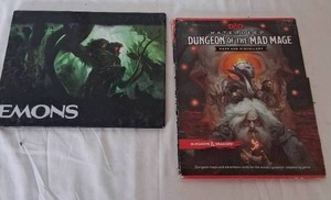 lot 53 image: D&D Dungeon of the Mad Mage Adventure Cards, Maps, Folder and Rage of Demons Game Board