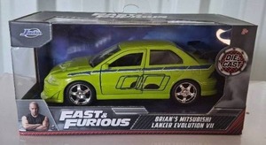 lot 59 image: Fast & Furious 132 Scale Brians Mitsubishi Lance Evolution VII