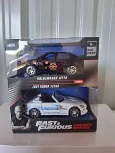 lot 84 image: Fast & Furious 132 Scale Legacy Series Volkswagon Jetta & 2001 Honda S2000