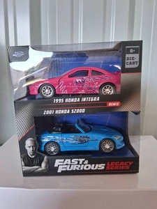 lot 92 image: Fast & Furious 132 Scale Legacy Series 1995 Honda Integra & 2001 Honda S2000
