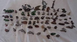 lot 153 image: Selection of Pewter Dungeons & Dragons Figures---Most are Grenedier, Tom Meier, and Raj Partha--Check this out