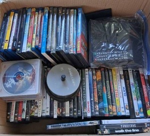 lot 160 image: Huge Selection of DVD Movies and ONN DVD Player---See pics