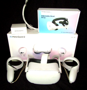 lot 521 image: Meta Quest 2 Advanced All-in-One Virtual Reality Headset with accessories