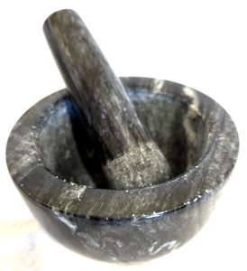 lot 535 image: Solid marble mortar & pestle