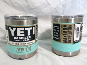lot 627 image: NEW Yeti 10oz lowball ramblers (Bid is times the quantity of 2)