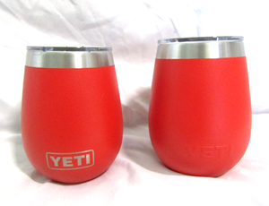 lot 628 image: NEW Yeti wine cooler tumblers (Bid is times the quantity of 2)