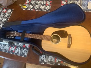 $$ MARTIN X SERIES 12-STRING ACOUSTIC GUITAR – LIKE NEW – W/ PADDED CASE