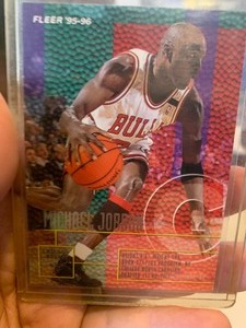 lot 11 image: $$ 1995-96 FLEER MICHAEL JORDAN  CHICAGO BULLS