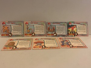 lot 40 image: VINTAGE 1999 TOPPS POKMON TV ANIMATION EDITION  7 CARD LOT  ORIGINAL 151