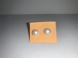 lot 60 image: PEARL-STYLE STUD EARRINGS