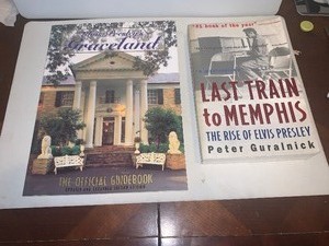lot 70 image: Elvis Presley Book Lot  Graceland Guidebook & Last Train to Memphis