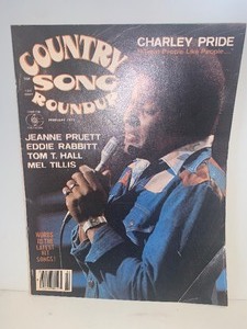 lot 108 image: VINTAGE FEBRUARY 1977 COUNTRY SONG ROUNDUP MAGAZINE  CHARLEY PRIDE COVER  CLASSIC COUNTRY