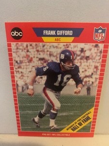 lot 207 image: FRANK GIFFORD PRO SET NFL COLLECTIBLE  ABC SPORTS
