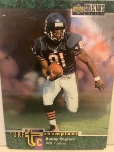 lot 211 image: BOBBY ENGRAM CHICAGO BEARS ROOKIE  1996 UPPER DECK COLLECTORS CHOICE