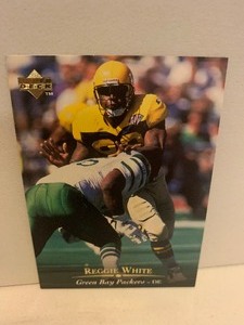 lot 226 image: 1995 UPPER DECK REGGIE WHITE #95  GREEN BAY PACKERS  HALL OF FAMER