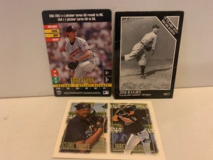 lot 127 image: CARD BASEBALL LOT  ERIC PLUNK, JIM BAGBY 75 YEARS AGO HIGHLIGHTS & 1997 TOPPS ROOKIE DUO