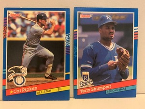 lot 145 image: 1991 DONRUSS BASEBALL CARD LOT  CAL RIPKEN JR. ALL-STAR & TERRY SHUMPERT  2 CARDS