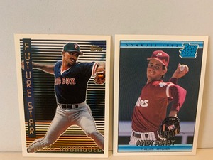 lot 165 image: BASEBALL CARD LOT  FRANK RODRIGUEZ TOPPS FUTURE STAR & 1992 DONRUSS ANDY ASHBY RATED ROOKIE  2 CARDS