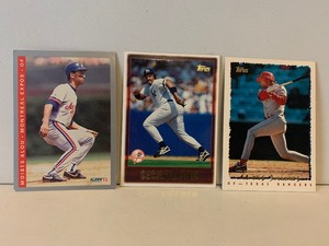 lot 175 image: 1990s BASEBALL CARD LOT  MOISES ALOU, CECIL FIELDER & CHRIS JAMES  3 CARDS