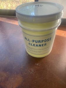 lot 275 image: 5-GALLON ALL-PURPOSE CLEANER  COMMERCIAL SIZE PAIL-CAN RETAIL UP TO $60
