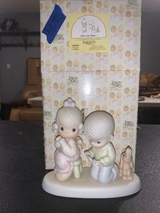 lot 274 image: 1987 PRECIOUS MOMENTS WITH THIS RING I FIGURINE  ENESCO #104019  ORIGINAL BOX