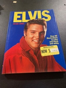 lot 292 image: 1976 ELVIS BY PETER JONES  VINTAGE HARDCOVER  OVER 80 COLOR & B&W ILLUSTRATIONS