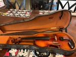 Vintage Karl Meisel Model 6115 Full-Size Violin – Mittenwald West Germany – Stradivarius Copy – Bow & Case