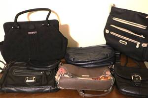 lot 52 image: Six Purses includes Vera Bradley and Very Nice Backpack. (MBR)