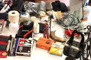 lot 64 image: Box Lot of Misc Office Supplies (LR)