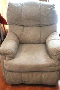 Reclining Grey Chair - very nice clean condition - almost like new. - 41T x 33W x 30D