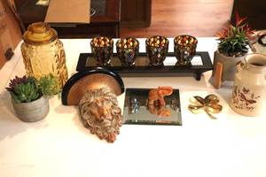 lot 91 image: Box lot of various Home Decor all in clean chip free condition. (LR)