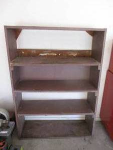 lot 168 image: Tiered Wood Cabinet  - (GAR)