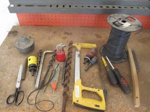 lot 189 image: Misc Tools and Wire (GAR)