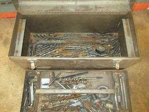lot 193 image: Drill Bits and Box (GAR)