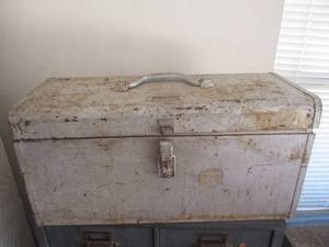 lot 200 image: Tool Box with Misc Tools (GAR)