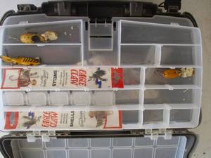lot 217 image: Tackle Box with items (GAR)